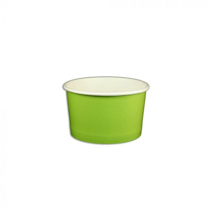 5oz Paper Yogurt Cups - Solid Color Green - (1000 per case)