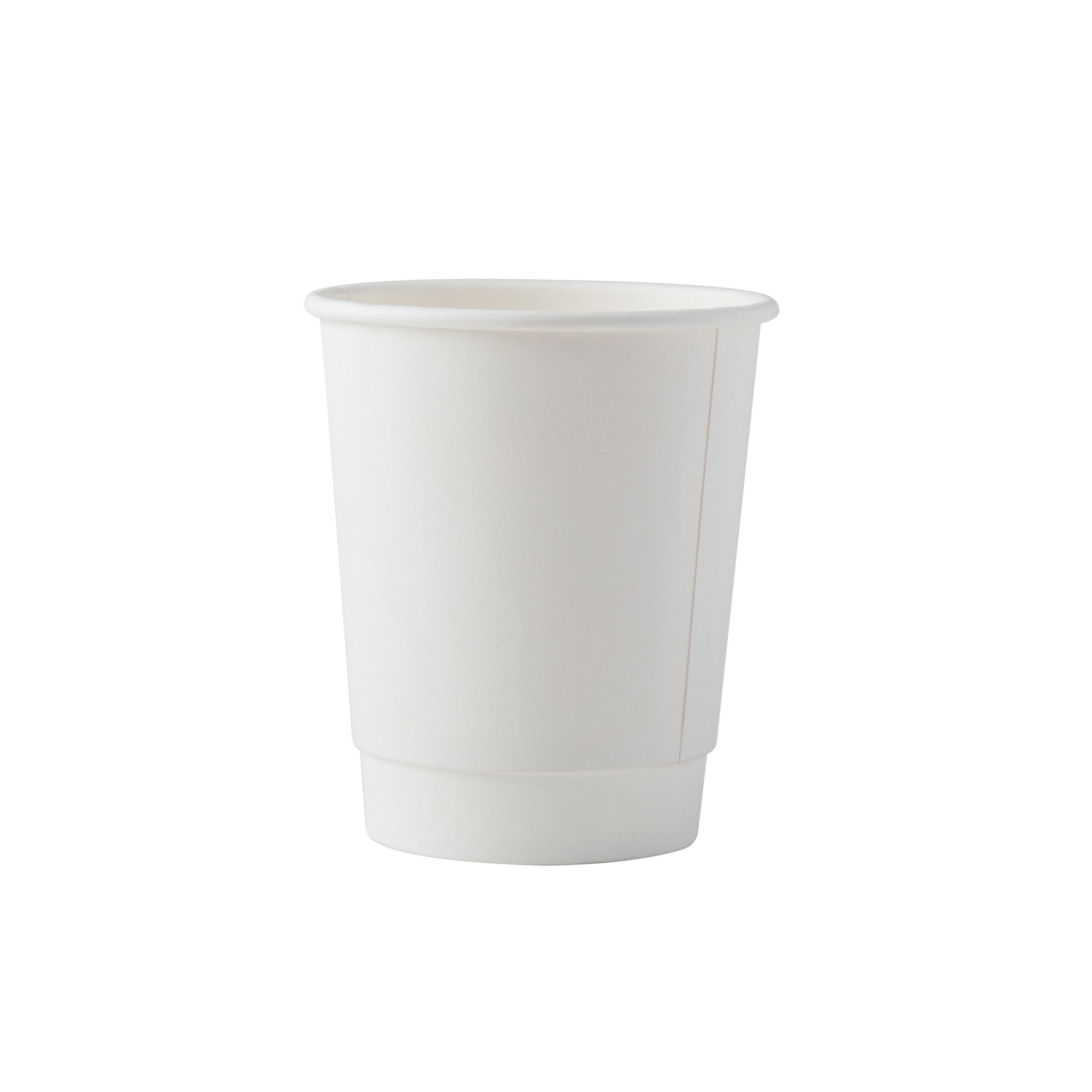 8oz Double Wall Paper Hot Cup - White