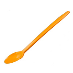 Long Handle Plastic Soda Spoons - Orange - (1000 per case)