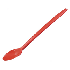 Long Handle Plastic Soda Spoons - Red - (1000 per case)