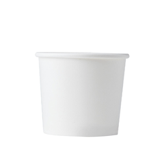 3.5oz Paper Ice Cream Cup - White (1000 per case)