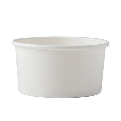 Paper Ice Cream Cup 06oz- White (1000/case) - CarryOut Supplies