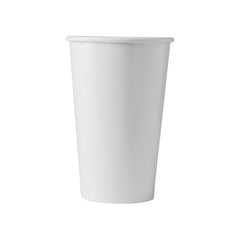 16oz Cold Drink Paper Cup 90mm - White (1000 per case)