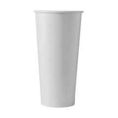 22oz Cold Drink Paper Cup 90mm - White (1000 per case)