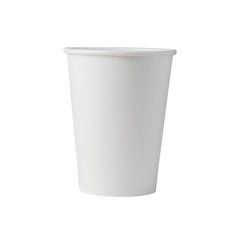 12oz Single Wall Hot Drink Paper Cup - White (1000 per case)