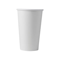 16oz Single Wall Hot Drink Paper Cup - White (1000 per case)