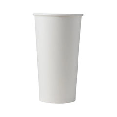 20oz Single Wall Hot Drink Paper Cup - White (600 per case)