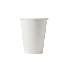 8oz Single Wall Hot Drink Paper Cup - White (1000 per case)