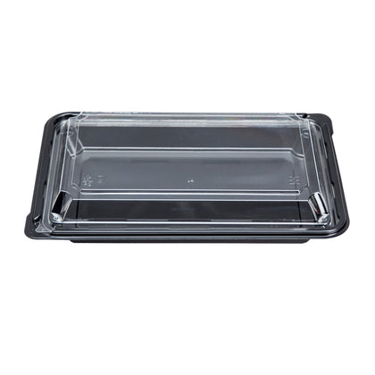Plastic Sushi Container OPHP-SA07 - Black (400/case) - CarryOut Supplies