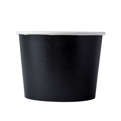 Frozen Yogurt/Soup Cup 16 oz- Black (1000/case) - CarryOut Supplies