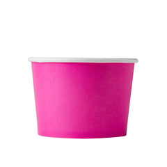 8oz Frozen Yogurt/Soup Cup - Pink (1000 per case) - 90MM