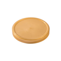 4oz PP Premium Flat Ice Cream Cup Lid - Gold - 74mm (1000 per case)