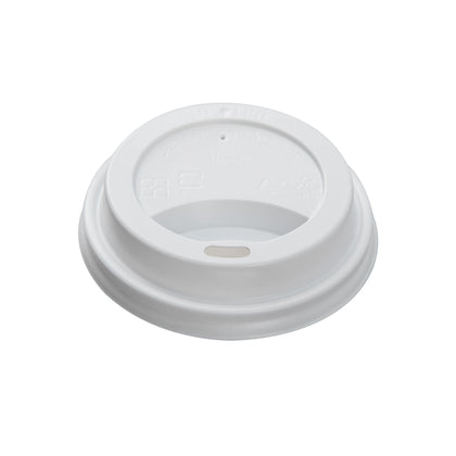 Hot Drink Sipper Lid 08 oz 80 MM- White (1000/case) - CarryOut Supplies