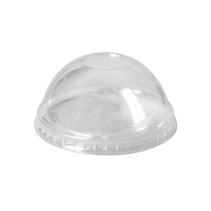 Yogurt/Soup Cup PET Dome Lid 8 oz- Clear (1000/case) - 90mm - CarryOut Supplies