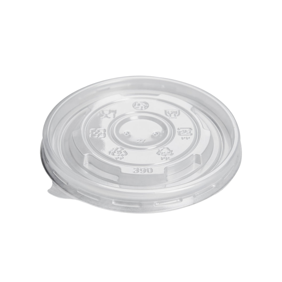 PP Flat Yogurt/Soup Cup Lid 16 oz- Clear (1000/case)