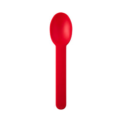 6.5G Premium PP Plastic Dessert Spoon- Apple Red (1000 per case)