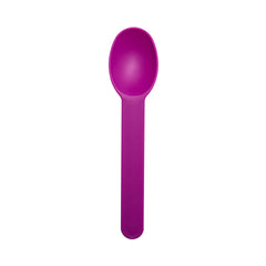 6.5G Premium PP Plastic Dessert Spoon- Purple (1000 per case)