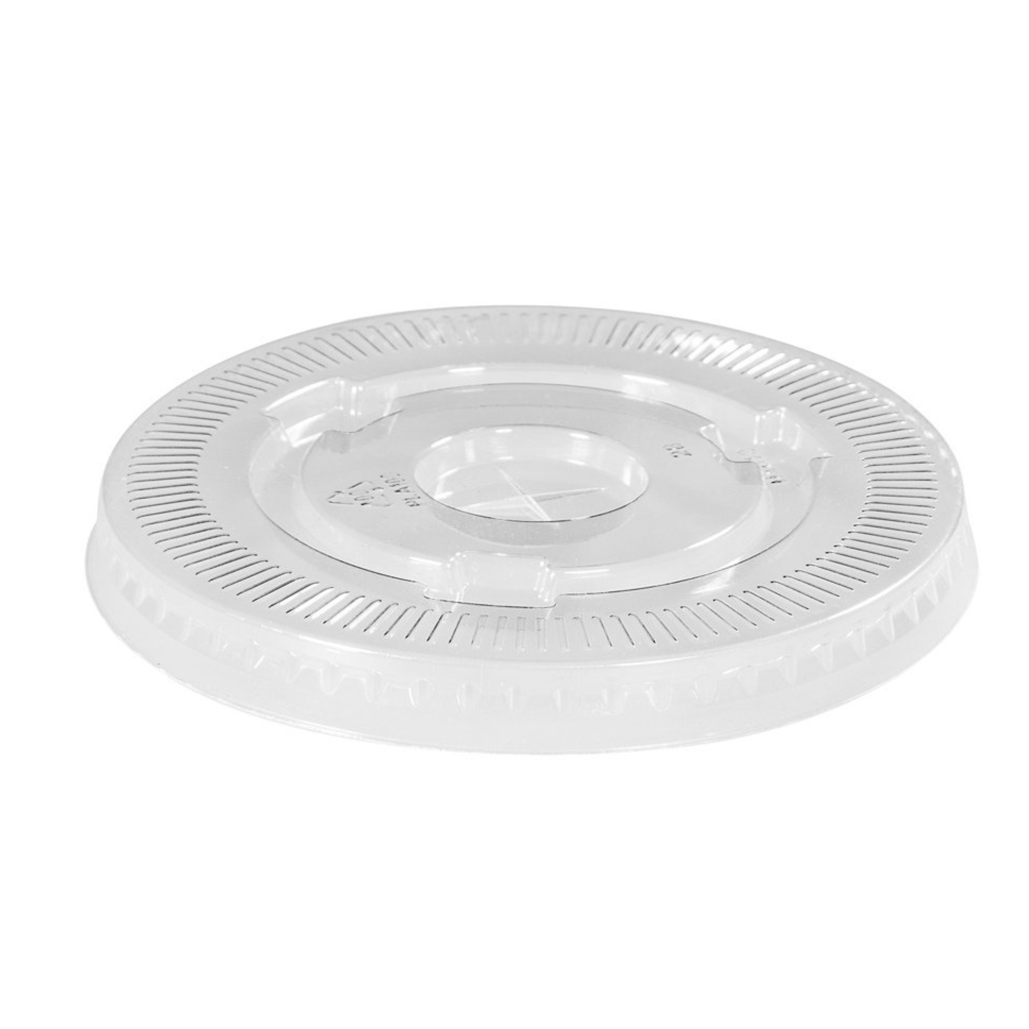 25-33oz PP Plastic Cold Cup Flat Lid 120mm - Clear (1000 per case) - Carryout Supplies
