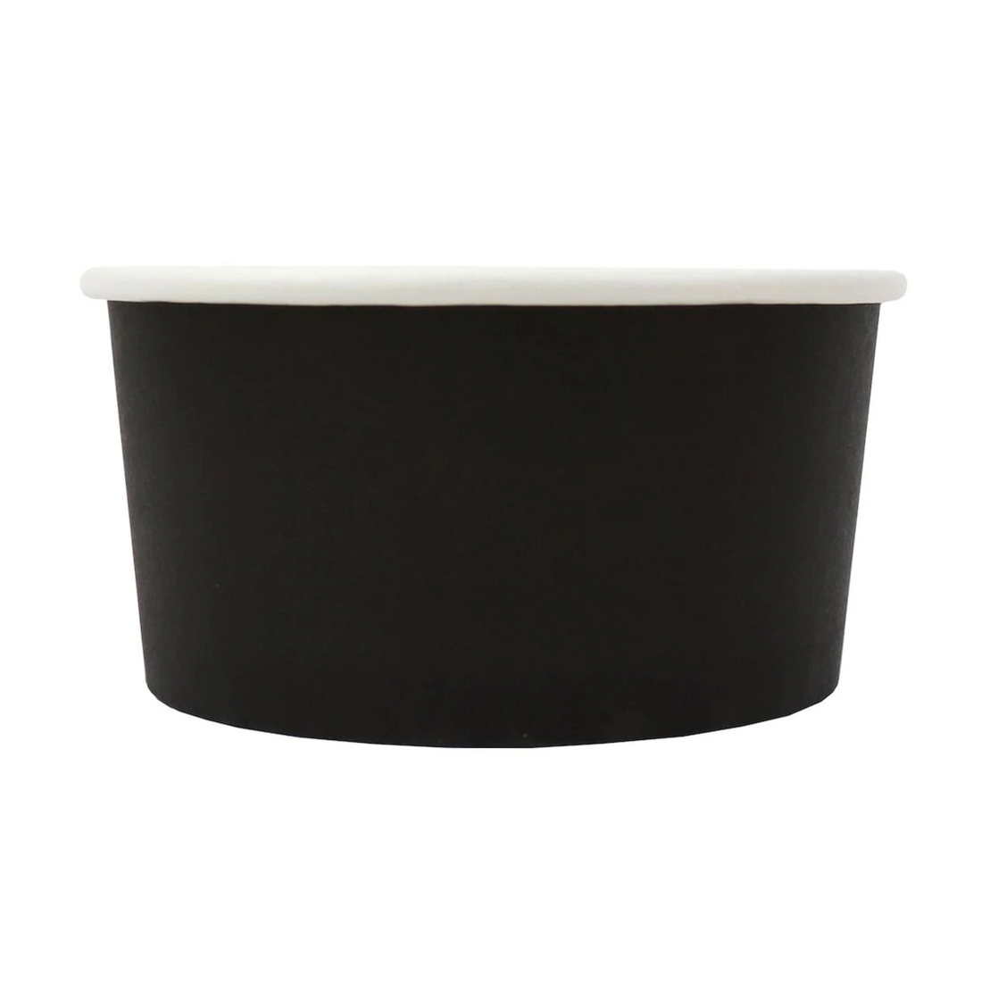 28oz Frozen Yogurt/Soup Cup - Black (600 per case) - Carryout Supplies