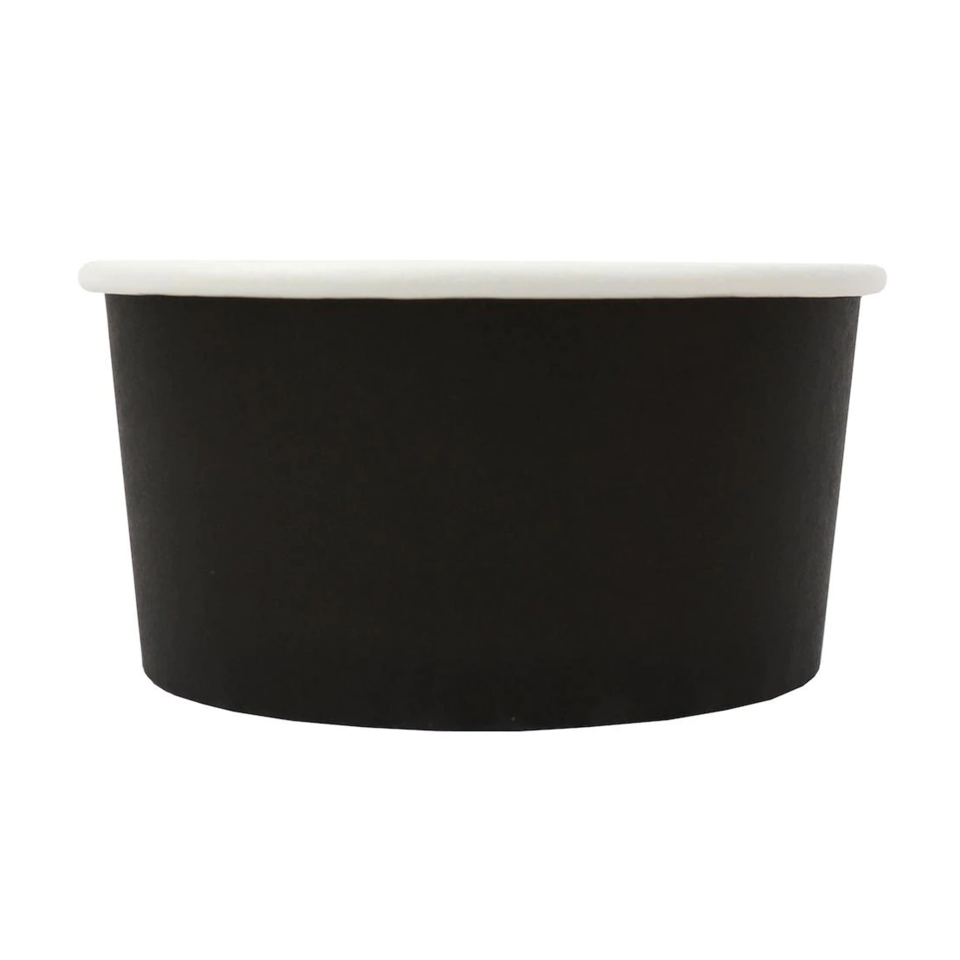 28oz Frozen Yogurt/Soup Cup - Black (600 per case) - Carryout Supplies