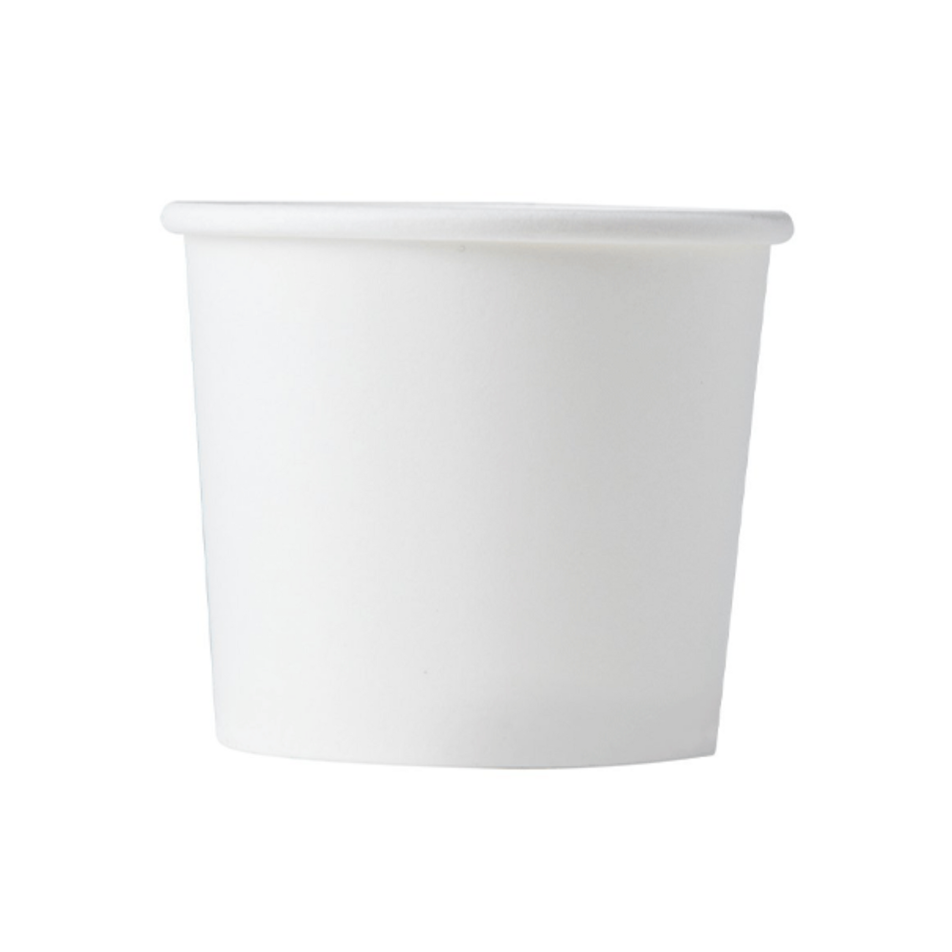 3.5oz Paper Ice Cream Cup - White (1000 per case) - Carryout Supplies