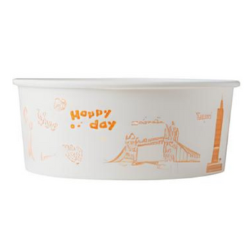 30oz Poke/Salad Paper Bowl - White 165 MM - (600 per case) - Carryout Supplies