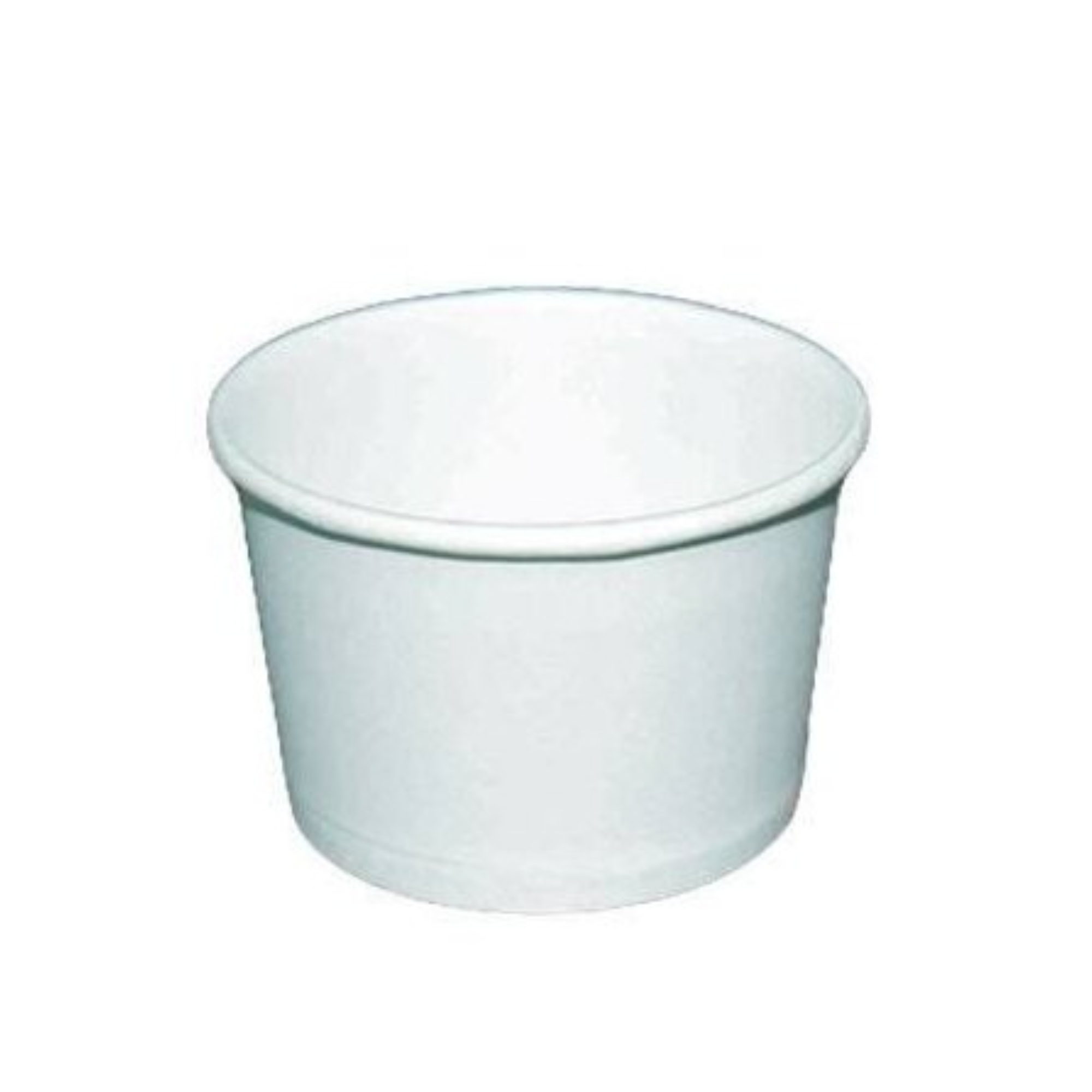 3oz Paper Yogurt Cups - Solid Color White - (1000 per case) - Carryout Supplies