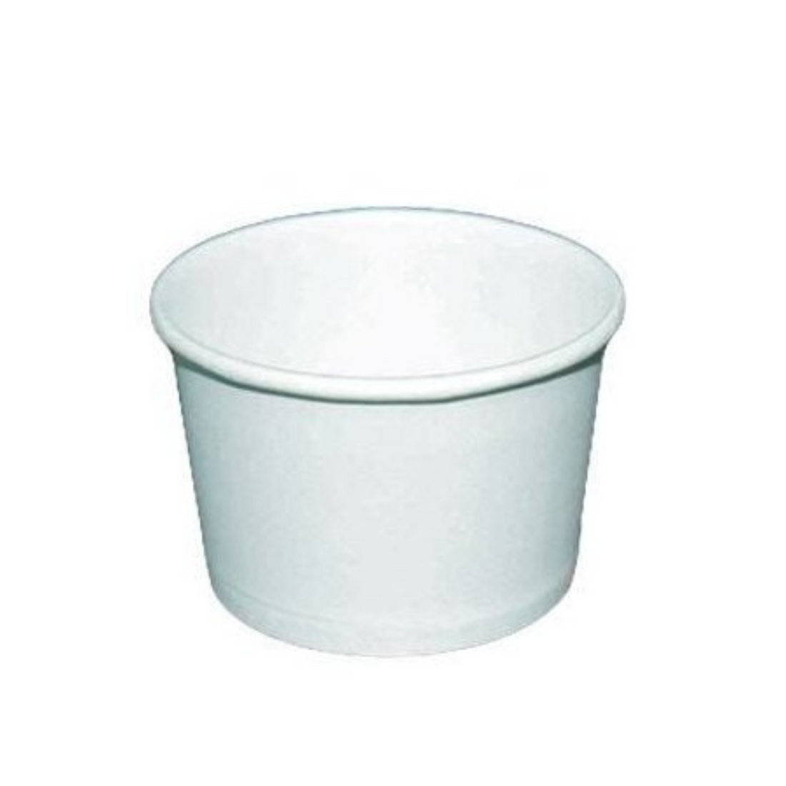 4oz Paper Ice Cream Cup - White (1000 per case) - Carryout Supplies