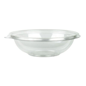 18oz PET Salad Bowl with Lid - Clear (300 per case) - Carryout Supplies