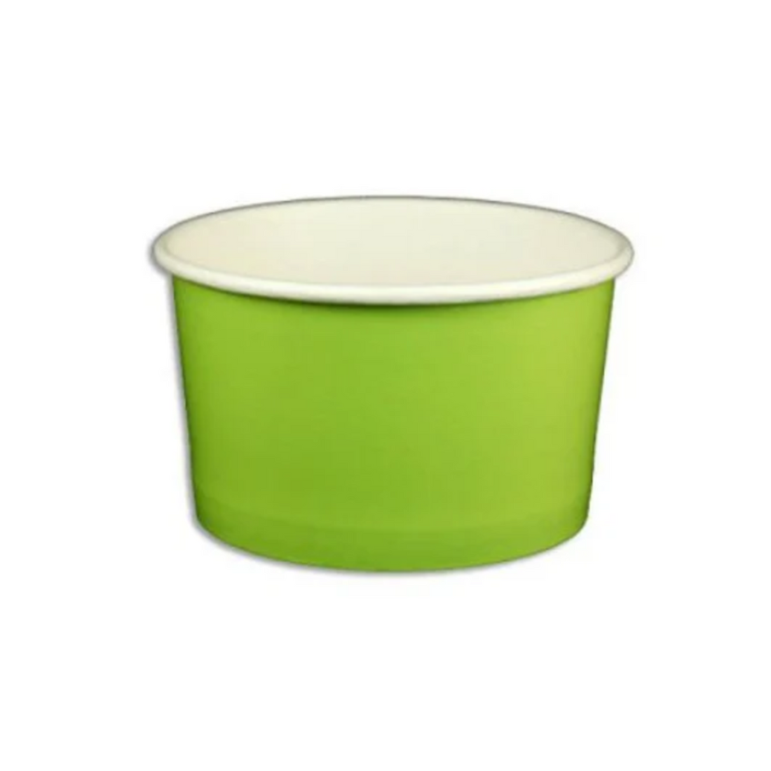 5oz Paper Yogurt Cups - Solid Color Green - (1000 per case) - Carryout Supplies