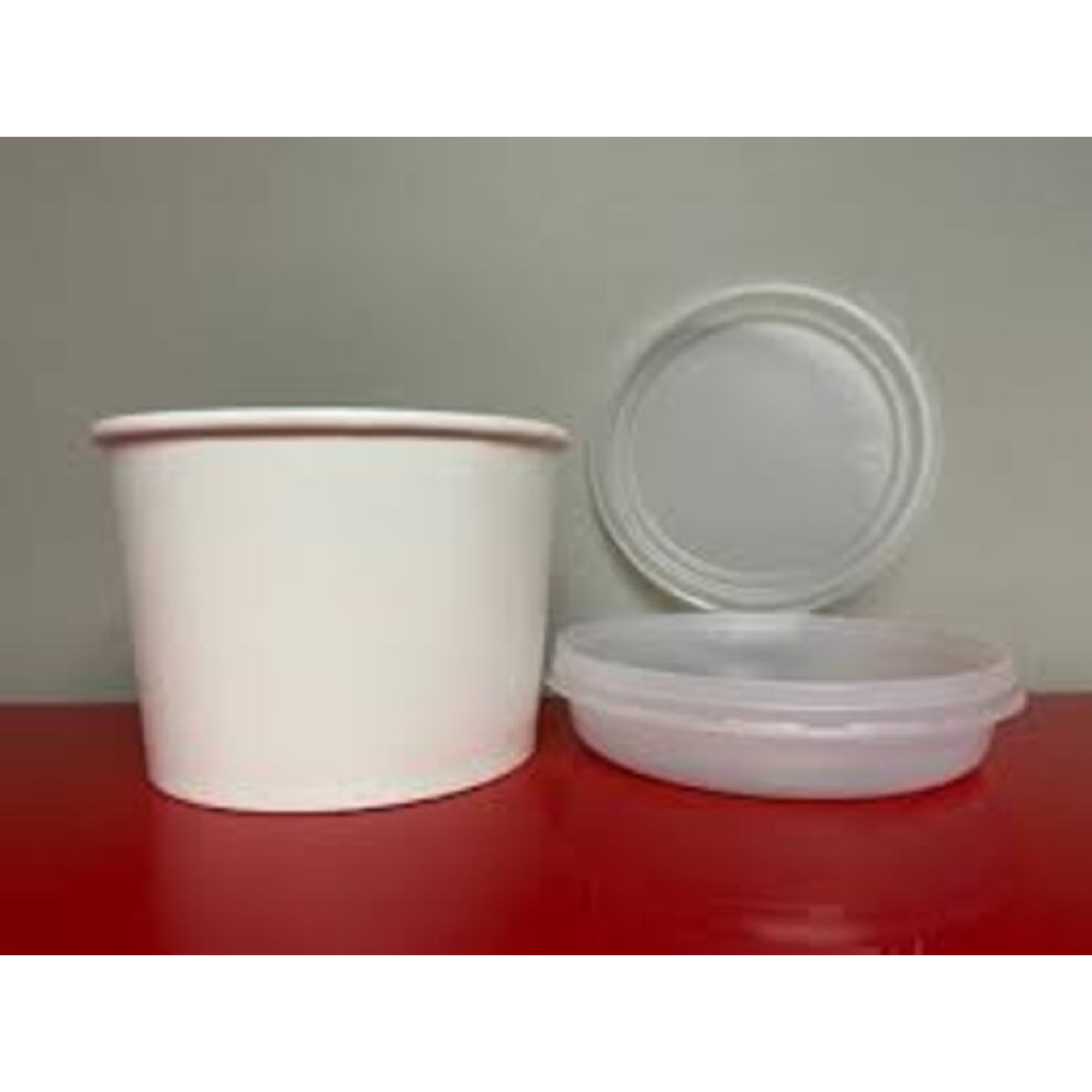 64oz Paper/Plastic Hot/Cold Food Container - (225 per case) - Carryout Supplies