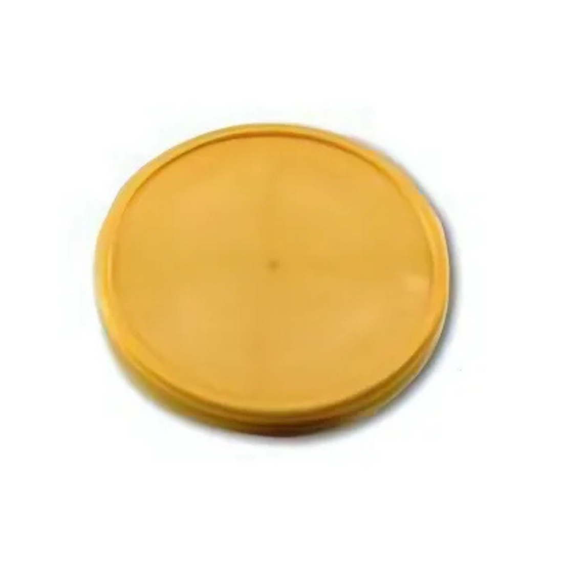 16oz PP Premium Flat Ice Cream Cup Lid - Gold - 98mm (1000 per case) - Carryout Supplies