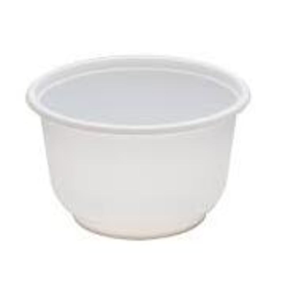 16oz Microwavable PP Injection To Go Bowl - White (1000 per case) - Carryout Supplies