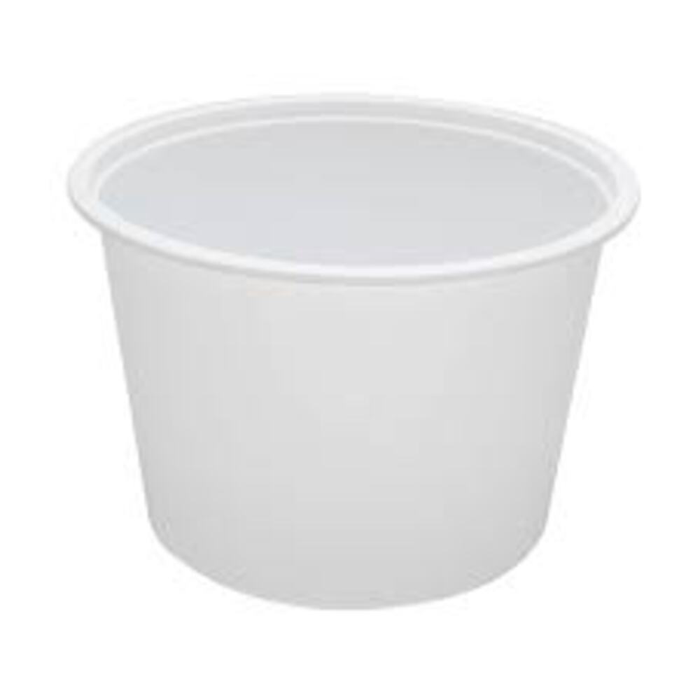 50oz Microwavable PP Injection To Go Bowl - White (300 per case) - Carryout Supplies