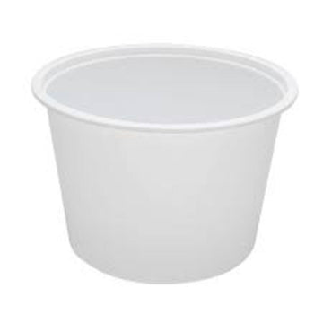 68oz Microwavable PP Injection To Go Bowl - White (300 per case) - Carryout Supplies