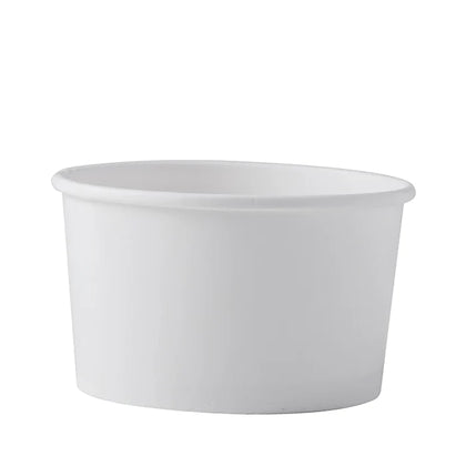 5.5oz Paper Ice Cream Cup - White (1000 per case) - CarryOut Supplies