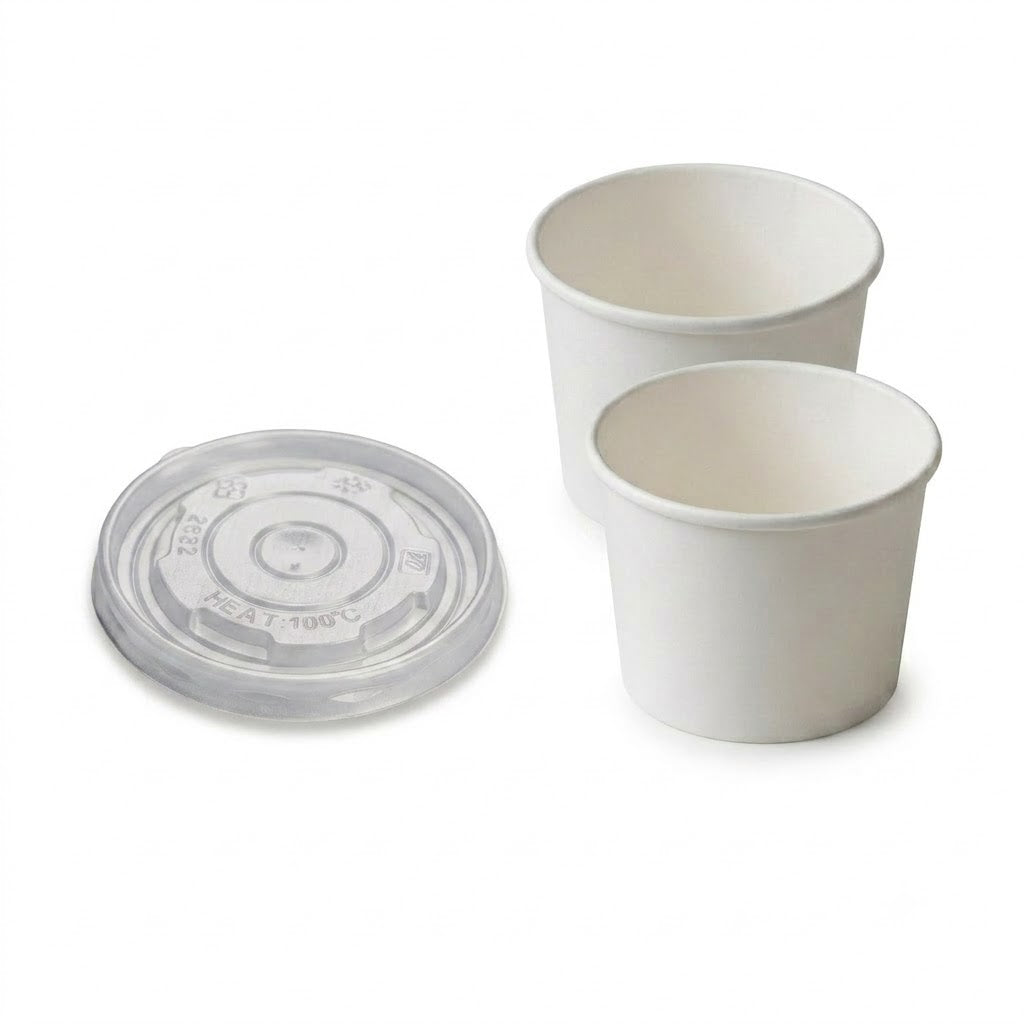 8 oz Soup Cups (2x Cases) and Lids (1x Case) Bundle Deal (37% off)