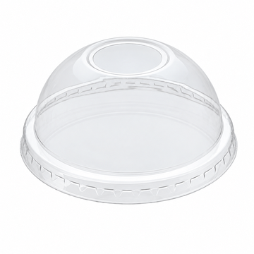 12-22oz 90mm Dome lids with hole for Paper Cold Beverage Cups 1000pcs/cs