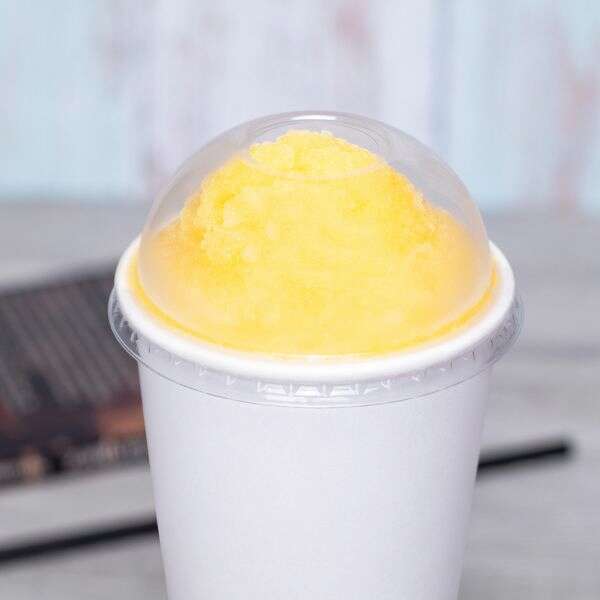 12-22oz 90mm Dome lids with hole for Paper Cold Beverage Cups 1000pcs/cs - Carryout Supplies