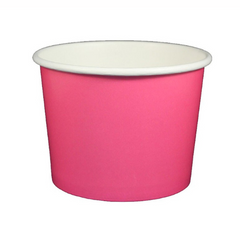 4oz Paper Ice Cream Cup - Pink (1000 per case)