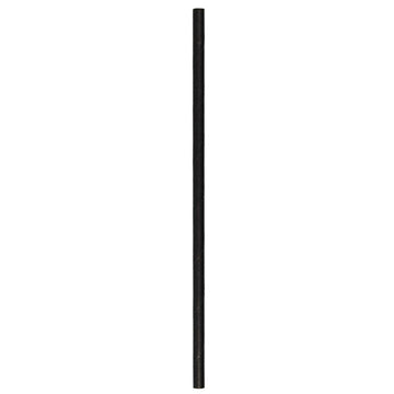 9" Giant (8mm) Black Unwrapped Paper Straw - 1 case (1200 piece) 1408902 - CarryOut Supplies