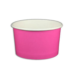 5oz Paper Yogurt Cups - Solid Color Pink - (1000 per case)