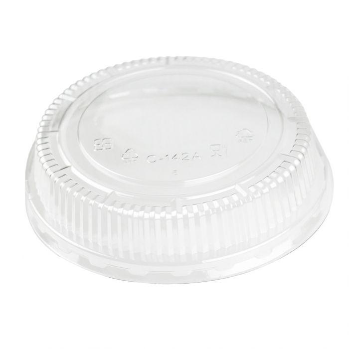 Yogurt/Soup Cup PET Dome Lid 30 oz- Clear (600/case) - CarryOut Supplies