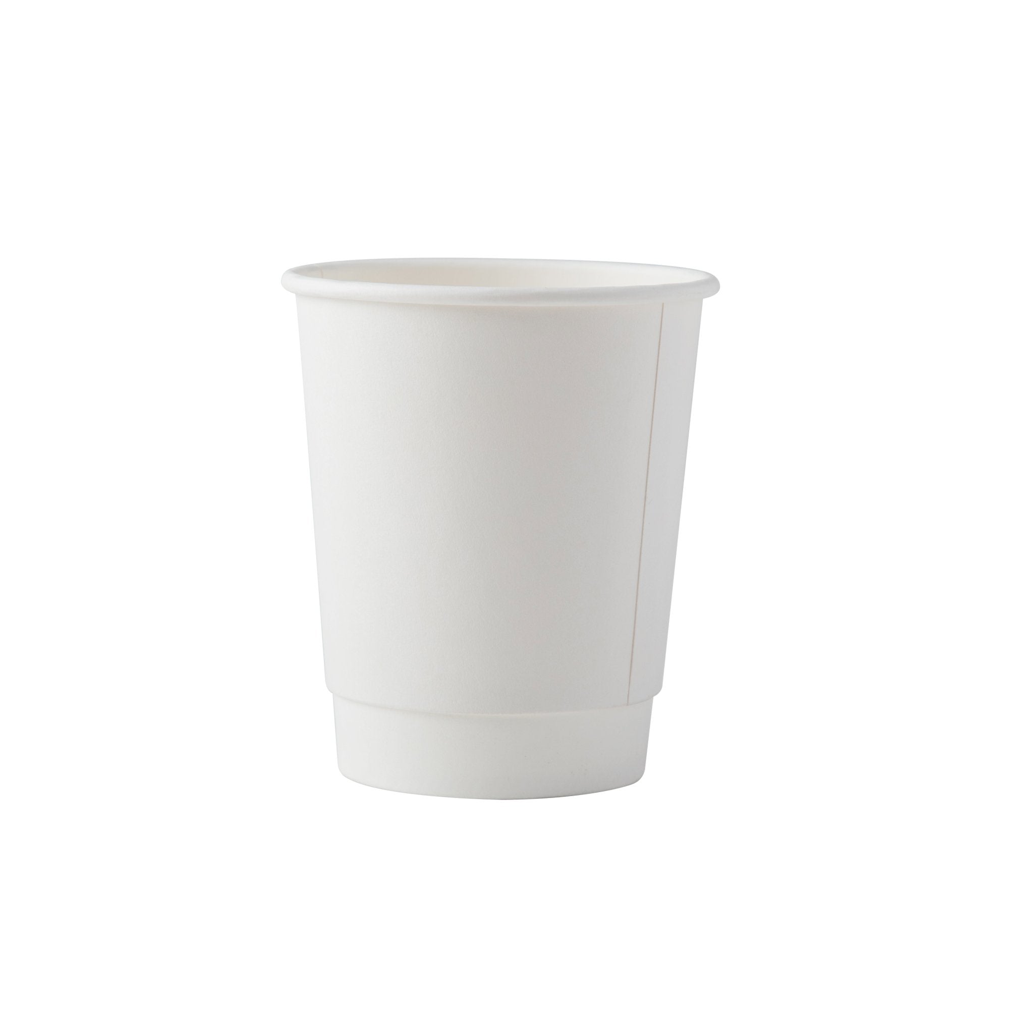 Double Wall Paper Hot Cup 8 oz 80 MM- White (500/case)
