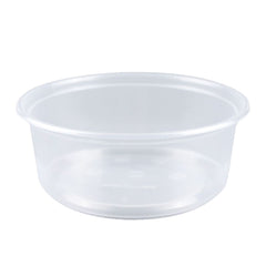 08 OZ. CLEAR ROUND DELI CONTAINER - 500 CONTAINERS / CS (BOWL ONLY)