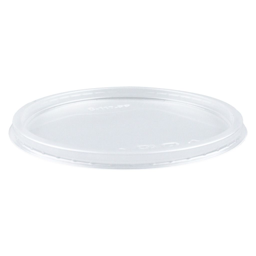 08 OZ. CLEAR ROUND DELI CONTAINER LIDS - 500 LIDS / CS (LIDS ONLY) - CarryOut Supplies