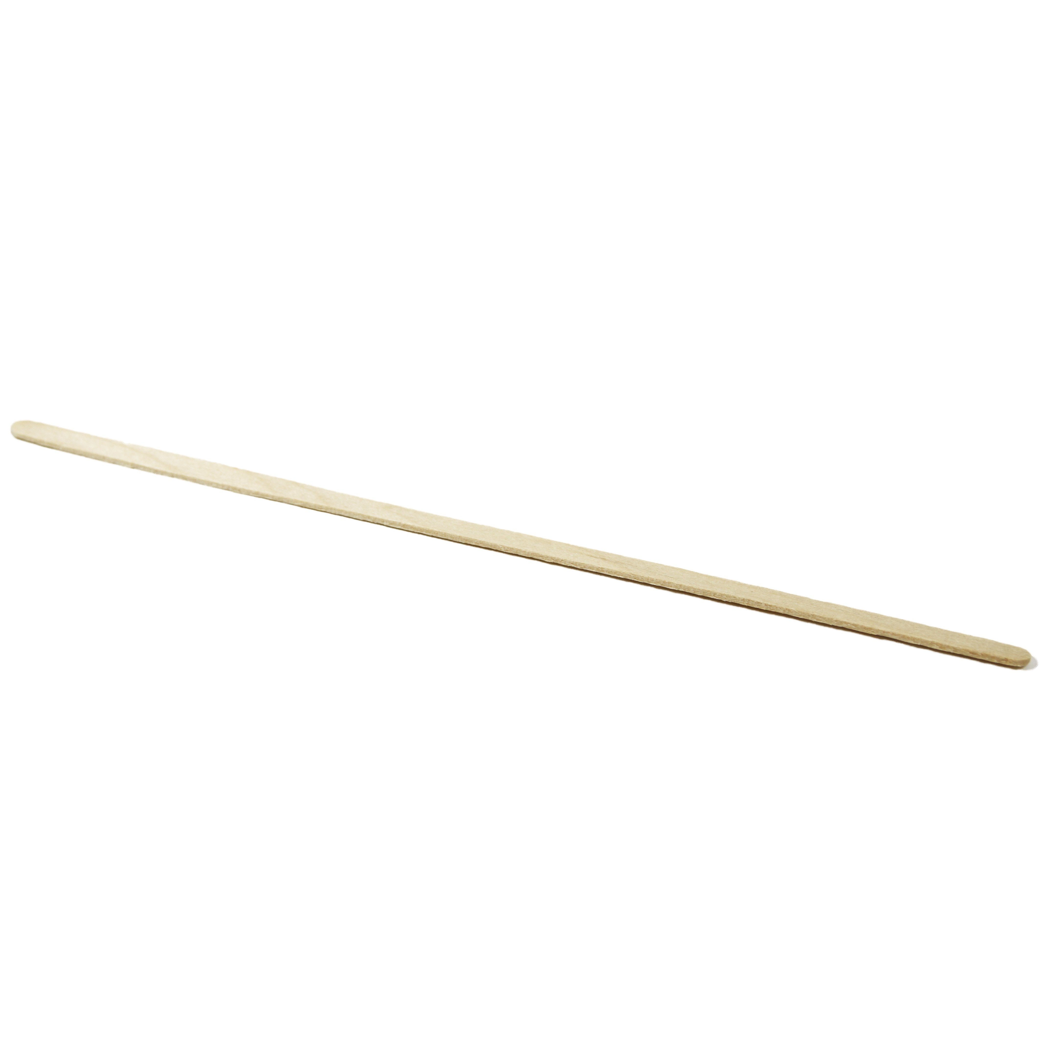 WOODEN COFFEE STIRRER 7" INCH LENGTH ROUND END - 500/BOX, 10 BOX/CS - (item code: 5166) - CarryOut Supplies