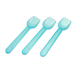 Plastic Gelato Transparent Spoons - Blue (3000 per case)