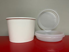 Paper hot/cold food container - 64oz (225pcs set)
