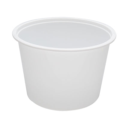 Microwavable PP Injection To Go Bowl 68 oz- White (300/case) - CarryOut Supplies
